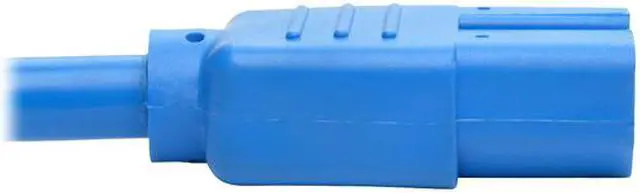 Alt view image 3 of 5 - Tripp Lite Heavy-Duty Computer Power Cord, 15A, 14 AWG (IEC-320-C14 to IEC-320-C15), Blue, 6 ft. (P018-006-ABL)