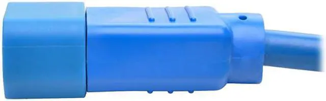 Alt view image 4 of 5 - Tripp Lite Heavy-Duty Computer Power Cord, 15A, 14 AWG (IEC-320-C14 to IEC-320-C15), Blue, 6 ft. (P018-006-ABL)