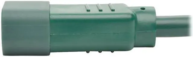 Alt view image 4 of 6 - Tripp Lite Heavy-Duty Computer Power Cord, 15A, 14 AWG (IEC-320-C14 to IEC-320-C15), Green, 6 ft. (P018-006-AGN)
