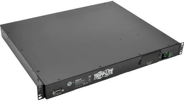 Main image of Tripp Lite Metered PDU with ATS, 200 – 240 V Outlets (10 C13), 2 C14 Inlets, 3.6 m Cords, 1U Rack-Mount Power, TAA (PDUMH15HVAT)