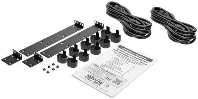 Alt view image 5 of 5 - Tripp Lite Metered PDU with ATS, 200 – 240 V Outlets (10 C13), 2 C14 Inlets, 3.6 m Cords, 1U Rack-Mount Power, TAA (PDUMH15HVAT)