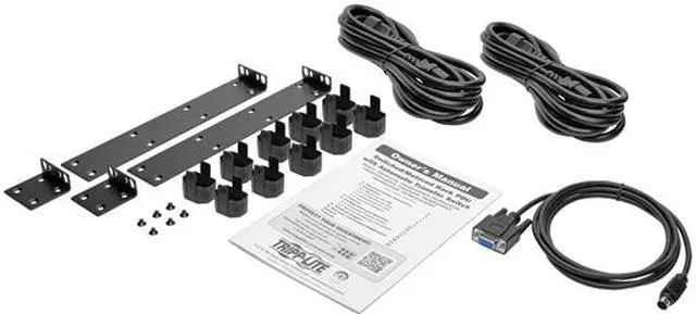 Alt view image 5 of 5 - Tripp Lite Switched PDU with ATS, 200 – 240V Outlets (10 C13), 2 C14 Inlets, 3.6 m Cords, 1U Rack-Mount Power, TAA (PDUMH15HVATNET)
