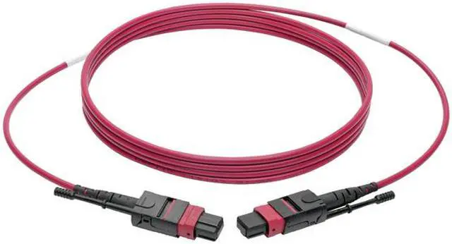 Alt view image 5 of 6 - Tripp Lite MTP/MPO Multimode Patch Cable, 12 Fiber, 40 GbE, 40GBASE-SR4, OM4 Plenum-Rated (F/F), Push/Pull Tab, Magenta, 2 m (6.6 ft.) (N845-02M-12-MG)