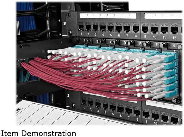 Alt view image 4 of 9 - Tripp Lite MTP/MPO to 8xLC Fan-Out Patch Cable, 40 GbE, 40GBASE-SR4, OM4 Plenum-Rated, Push/Pull Tab, Magenta, 2 m (6.6 ft.) (N845-02M-8L-MG)