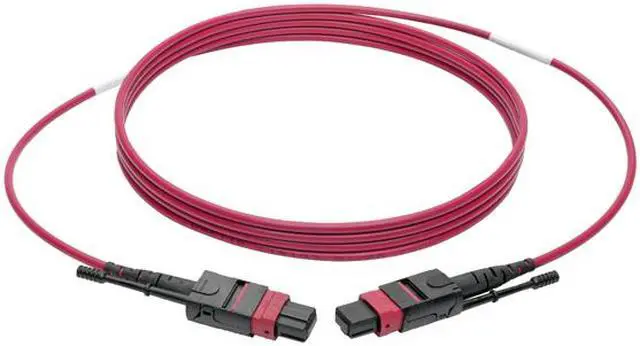 Alt view image 3 of 6 - Tripp Lite MTP/MPO Multimode Patch Cable, 12 Fiber, 40 GbE, 40GBASE-SR4, OM4 Plenum-Rated (F/F), Push/Pull Tab, Magenta, 5 m (16.4 ft.) (N845-05M-12-MG)