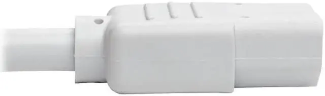 Alt view image 4 of 6 - Tripp Lite Heavy-Duty Power Extension Cord, 15A, 14 AWG (IEC-320-C14 to IEC-320-C13), White, 3 ft. (P005-003-AWH)