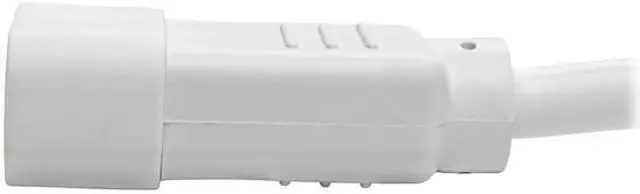 Alt view image 5 of 6 - Tripp Lite Heavy-Duty Power Extension Cord, 15A, 14 AWG (IEC-320-C14 to IEC-320-C13), White, 3 ft. (P005-003-AWH)