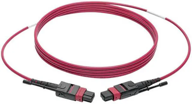 Alt view image 3 of 7 - Tripp Lite MTP/MPO Multimode Patch Cable, 12 Fiber, 40 GbE, 40GBASE-SR4, OM4 Plenum-Rated (F/F), Push/Pull Tab, Magenta, 1 m (3.3 ft.) (N845-01M-12-MG)
