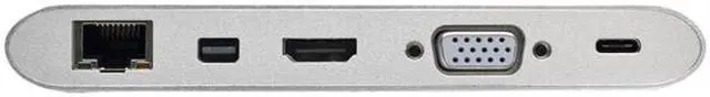 Alt view image 4 of 5 - Tripp Lite USB 3.1 Gen 1 USB-C Docking Station w/ USB-A, DVI, HDMI, VGA, DP, MDP, Gigabit Ethernet, Mem Card, 3.5 mm & USB-C Charging Port (U442-DOCK1)