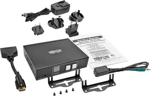 Alt view image 4 of 5 - Tripp Lite HDMI/DVI Over IP Transmitter/Extender with RS-232 Serial & IR Control, Video & Audio, 1080p, 328 ft. (B160-001-HDSI)