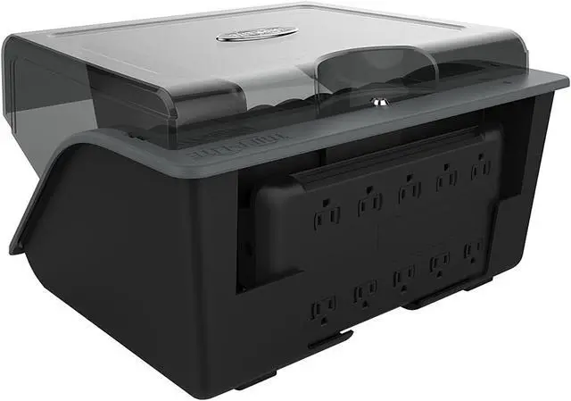 Alt view image 3 of 7 - Tripp Lite 10-Device AC Desktop Charging Station with Surge Protection for Tablets, Laptops and E-Readers (CSD1006AC)