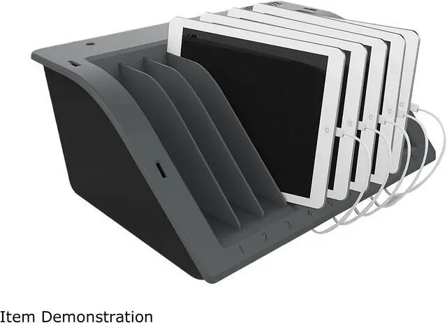 Alt view image 2 of 7 - Tripp Lite 10-Device AC Desktop Charging Station with Surge Protection for Tablets, Laptops and E-Readers (CSD1006AC)
