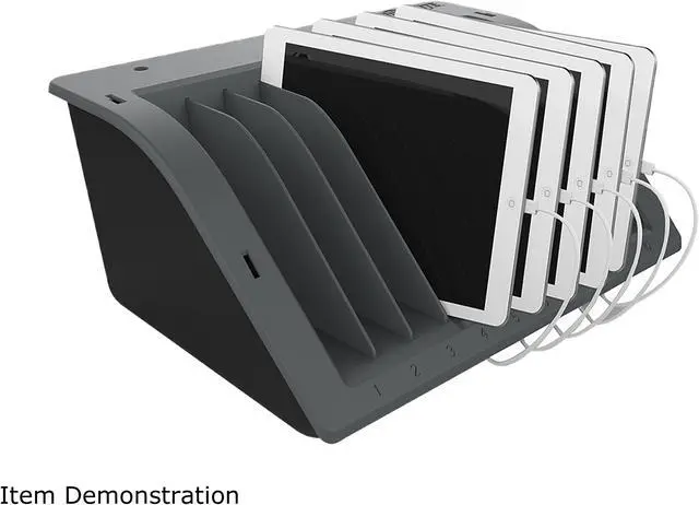 Alt view image 2 of 7 - Tripp Lite 10-Device USB Desktop Charging Station with Surge Protection for Tablets, Laptops and E-Readers (CSD1006USB)