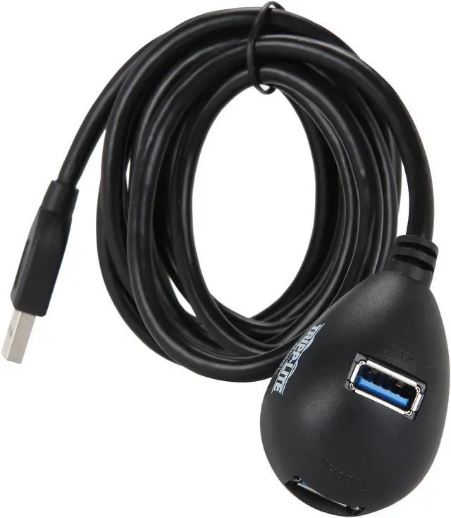 Alt view image 2 of 3 - Tripp Lite 2-Port USB 3.0 SuperSpeed Desktop Extension Cable (M/2xF), 6 ft. (U324-006-DSK2)