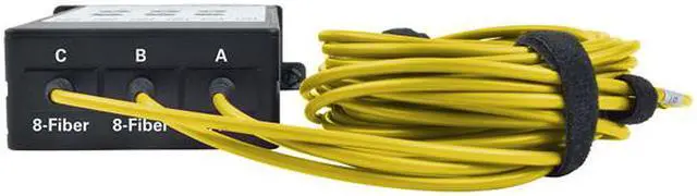 Alt view image 4 of 5 - Tripp Lite 40/100Gb Singlemode Fiber, 40Gb to 4 x 10Gb, 100Gb to 4 x 25Gb, Breakout Cassette, (x3) 8-Fiber MTP/MPO (APC) to (x12) LC (UPC) Duplex 8.3/125, N482 Chassis (N482-3M8L12S)