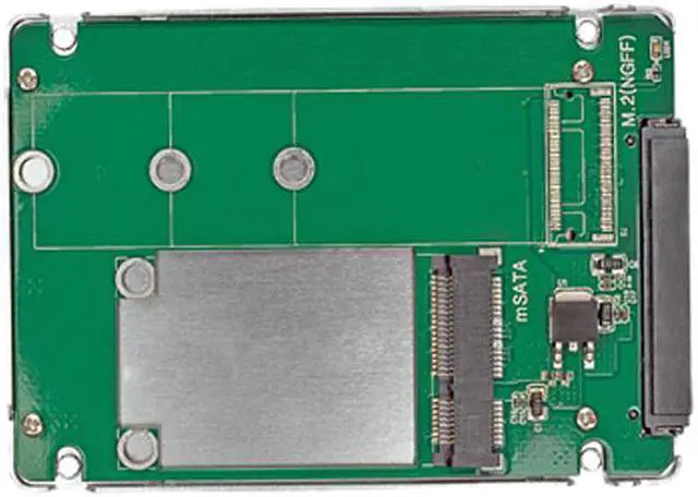 Alt view image 3 of 6 - Tripp Lite mSATA SSD to 2.5in SATA Enclosure Adapter Converter Dock Station