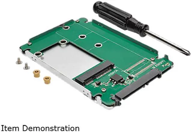 Alt view image 5 of 6 - Tripp Lite mSATA SSD to 2.5in SATA Enclosure Adapter Converter Dock Station