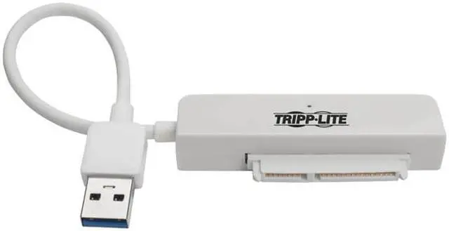 Alt view image 2 of 6 - Tripp Lite USB 3.0 SuperSpeed to SATA III Adapter Cable with UASP, 2.5 in. SATA Hard Drives, White (U338-06N-SATA-W)