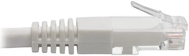 Alt view image 3 of 5 - Tripp Lite 5ft Cat6 Gigabit Molded Patch Cable RJ45 M/M 550MHz 24 AWG White