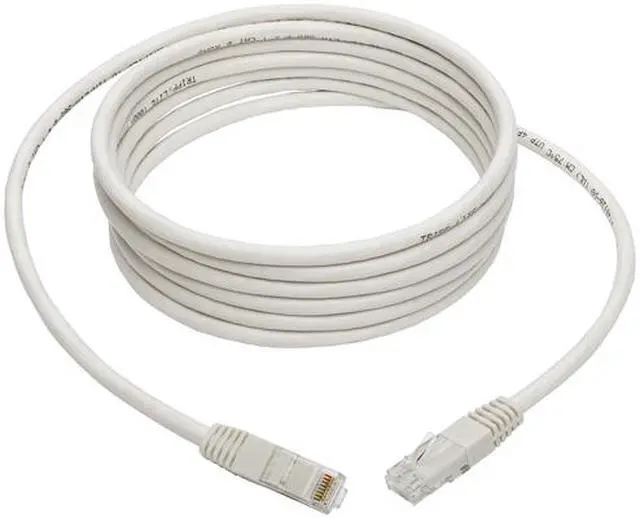 Alt view image 5 of 5 - Tripp Lite 10ft Cat6 Gigabit Molded Patch Cable RJ45 M/M 550MHz 24AWG White