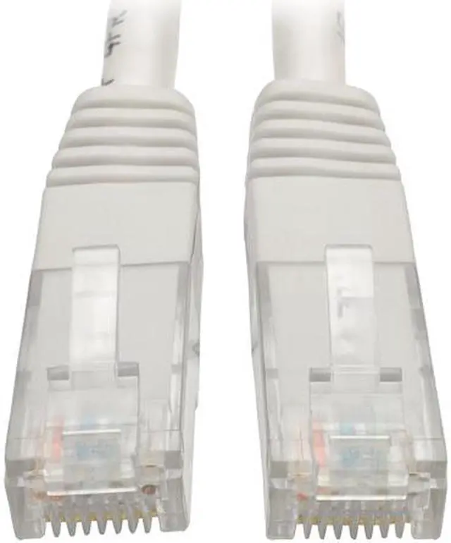 Main image of Tripp Lite 10ft Cat6 Gigabit Molded Patch Cable RJ45 M/M 550MHz 24AWG White