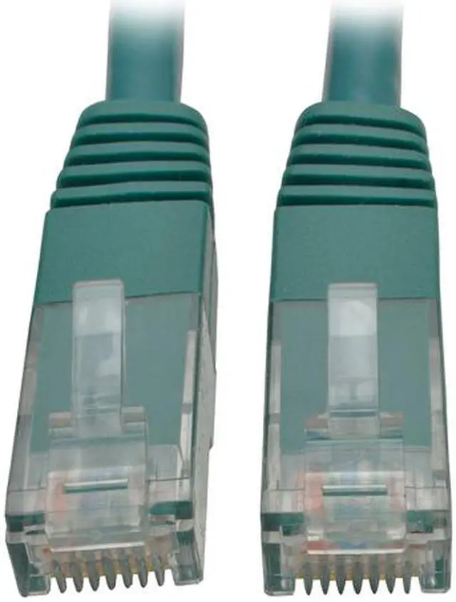 Main image of Tripp Lite 15ft Cat6 Gigabit Molded Patch Cable RJ45 M/M 550MHz 24AWG Green