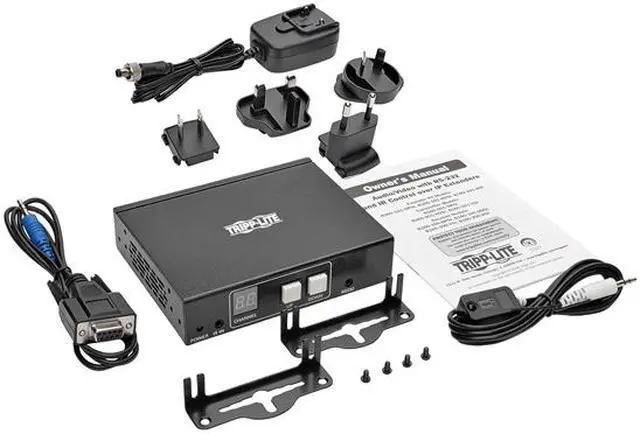 Alt view image 4 of 4 - Tripp Lite DisplayPort Over IP Receiver Extender Cat5/6 w/ RS-232, IR Cntrl