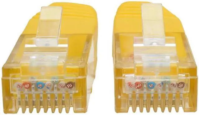 Alt view image 2 of 5 - Tripp Lite 2ft Cat6 Gigabit Molded Patch Cable RJ45 M/M 550MHz 24AWG Yellow
