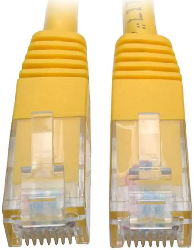Main image of Tripp Lite 2ft Cat6 Gigabit Molded Patch Cable RJ45 M/M 550MHz 24AWG Yellow
