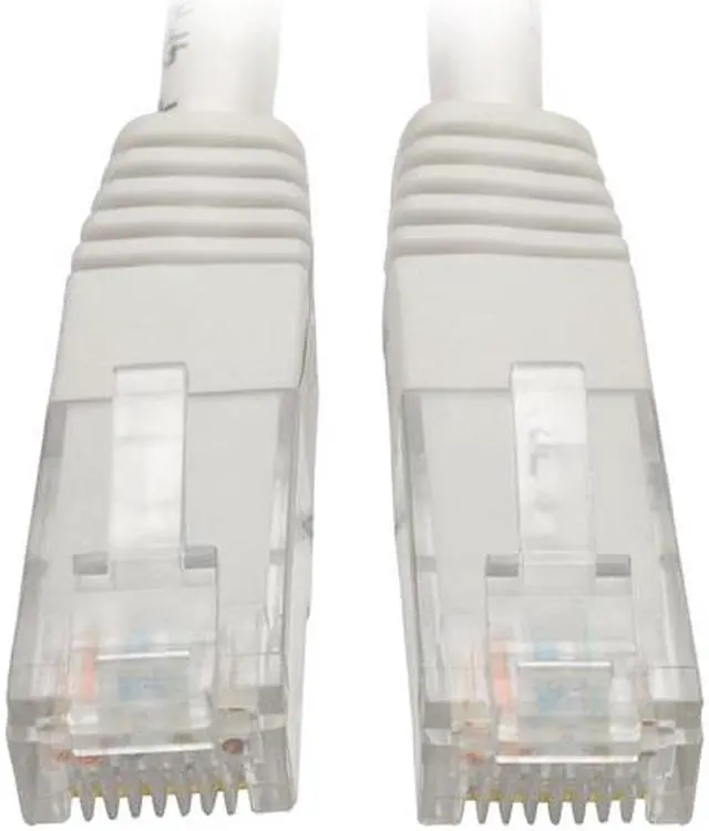 Main image of Tripp Lite 3ft Cat6 Gigabit Molded Patch Cable RJ45 M/M 550MHz 24 AWG White