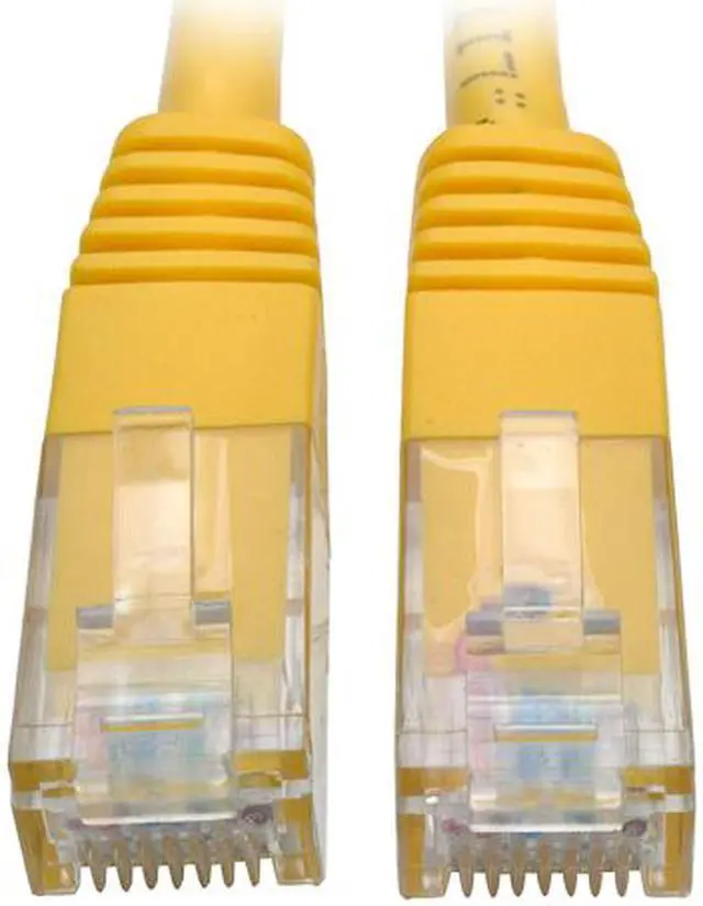 Main image of Tripp Lite 3ft Cat6 Gigabit Molded Patch Cable RJ45 M/M 550MHz 24AWG Yellow