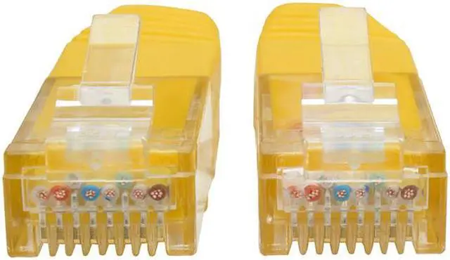 Alt view image 2 of 5 - Tripp Lite 5ft Cat6 Gigabit Molded Patch Cable RJ45 M/M 550MHz 24AWG Yellow