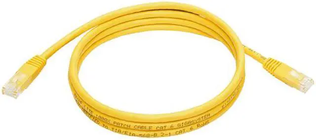 Alt view image 5 of 5 - Tripp Lite 5ft Cat6 Gigabit Molded Patch Cable RJ45 M/M 550MHz 24AWG Yellow