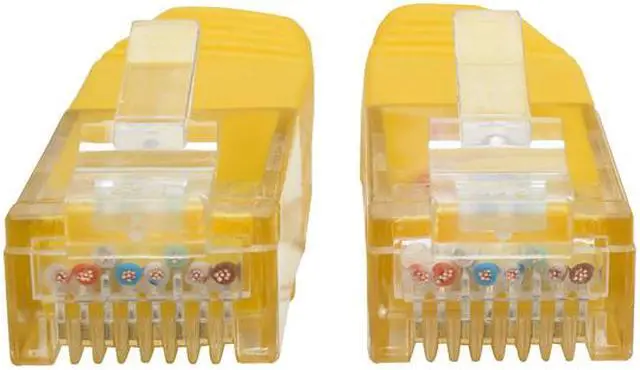 Alt view image 2 of 5 - Tripp Lite 7ft Cat6 Gigabit Molded Patch Cable RJ45 M/M 550MHz 24AWG Yellow