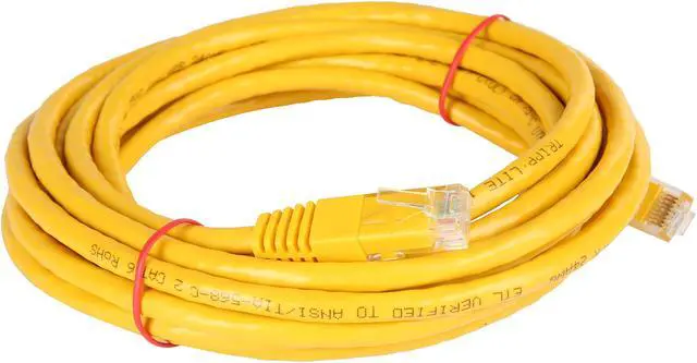 Alt view image 2 of 3 - Tripp Lite 15ft Cat6 Gigabit Molded Patch Cable RJ45 MM 550MHz 24AWG Yellow