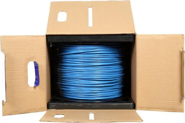 Alt view image 2 of 3 - Tripp Lite 1000ft Cat6 Gigabit Bulk Cable Stranded CMR PVC 24AWG Blue 1000'