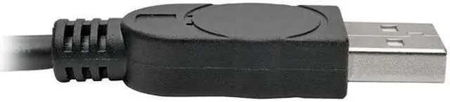 Alt view image 8 of 10 - Tripp Lite 6ft 2-Port USB to DB9/ RS 232 Serial Adapter FTDI, COM Retention