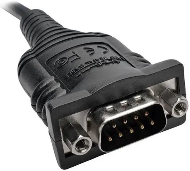 Alt view image 4 of 10 - Tripp Lite 6ft 2-Port USB to DB9/ RS 232 Serial Adapter FTDI, COM Retention