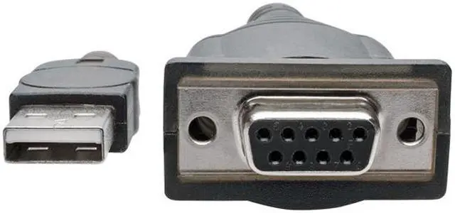 Alt view image 2 of 7 - Tripp Lite 18in USB to Null Modem Serial Adapter FTDI w/ COM Retention M/F