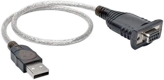 Alt view image 7 of 7 - Tripp Lite 18in USB to Null Modem Serial Adapter FTDI w/ COM Retention M/F