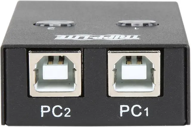 Alt view image 6 of 7 - Tripp Lite 2-Port USB Hi-Speed Sharing Switch for Printer/ Scanner /Other