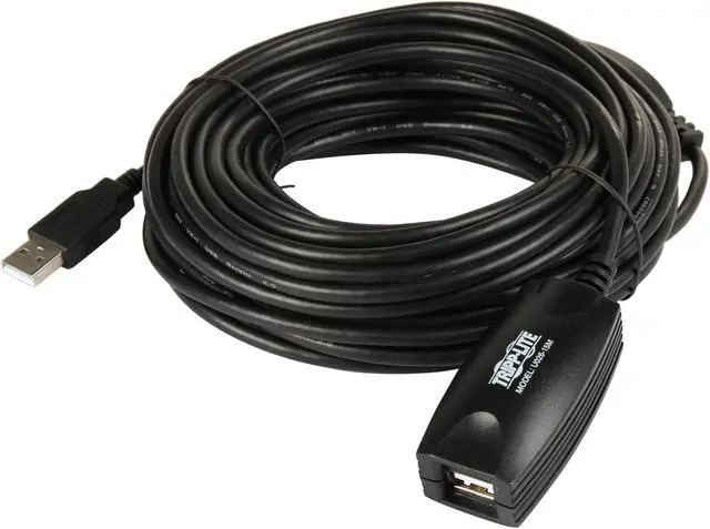 Alt view image 2 of 3 - Tripp Lite 15M USB 2.0 Hi-Speed Active Extension Repeater Cable USB-A M/F