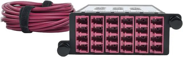 Alt view image 3 of 5 - Tripp Lite OM4 40 GB to 10 GB Fiber Optic Cassette x3 MTP/MPO to x12 LC Dup (N482-3M8L12-B)