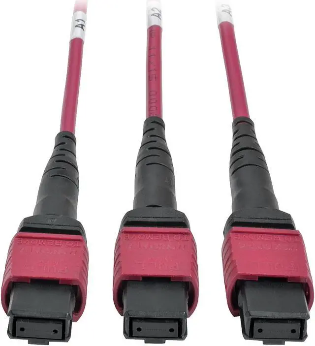 Alt view image 5 of 5 - Tripp Lite OM4 40 GB to 10 GB Fiber Optic Cassette x3 MTP/MPO to x12 LC Dup (N482-3M8L12-B)
