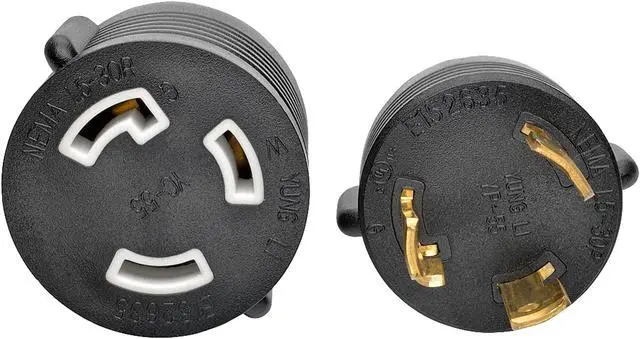 Alt view image 2 of 8 - Tripp Lite 6 ft. Heavy Duty Power Extension Cord 30A 10 AWG L5-30P L5-30R (P046-006-LL-30A)