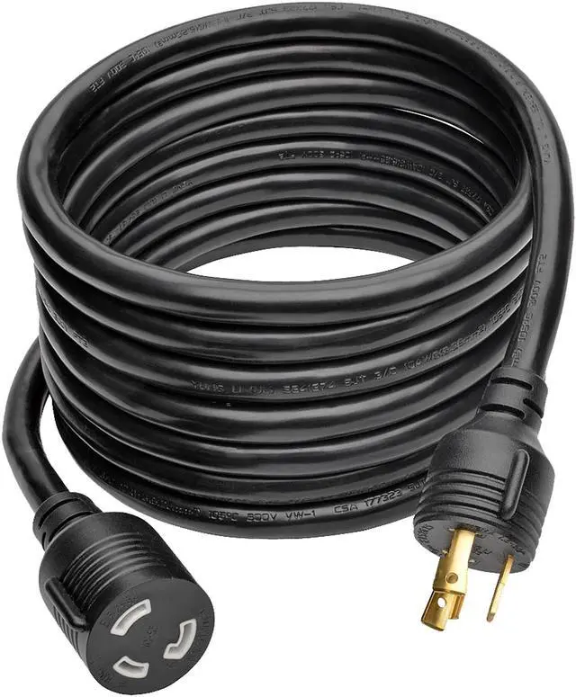 Alt view image 7 of 7 - Tripp Lite 15 ft. Heavy Duty Power Extension Cord 30A 10 AWG L5-30P L5-30R (P046-015-LL-30A)