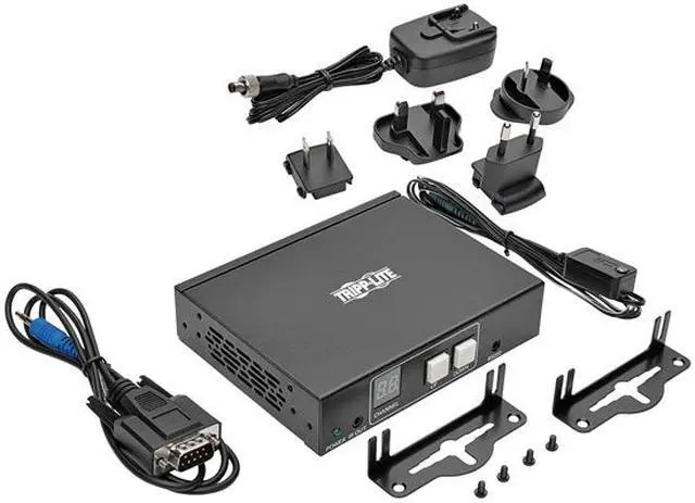 Alt view image 3 of 4 - Tripp Lite VGA Over IP Transmitter/ Extender w/ RS-232 Serial, IR Control TAA (B160-001-VSI)