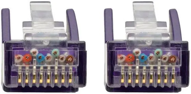 Alt view image 2 of 4 - Tripp Lite 20ft Cat6 Gigabit Snagless Molded Patch Cable RJ45 M/M Purple 20'