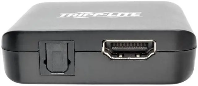 Alt view image 5 of 7 - Tripp Lite P130-06N-AUDIO UHD 4K x 2K @ 30 Hz HDMI Audio De-Embedder/Extractor with Built-In HDMI Cable