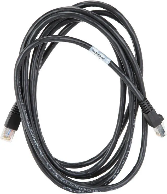 Alt view image 2 of 3 - Tripp Lite Cat6a Snagless Shielded STP Patch Cable 10G, PoE, Black M/M 10 ft. (N262-010-BK)